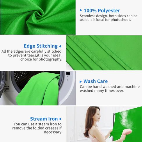 HEMMOTOP White Backdrop, 10x12 ft, Photography Background Screen | Polyester Fabric, Non Reflective, Seamless, Ideal for Photoshoot, Video Studio, Easter, Birthday, Baby Shower,Wedding Party in Saudi Arabia