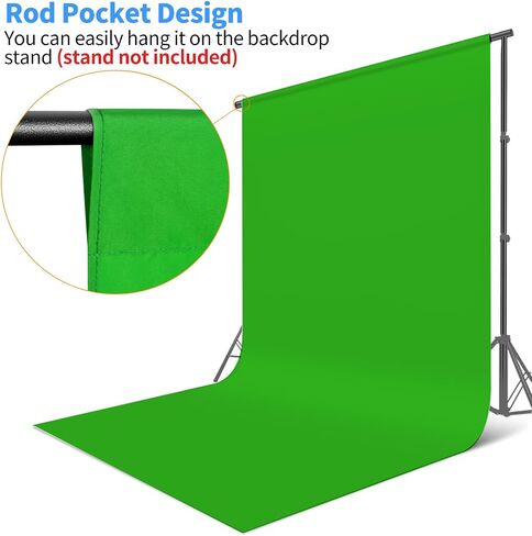 HEMMOTOP White Backdrop, 10x12 ft, Photography Background Screen | Polyester Fabric, Non Reflective, Seamless, Ideal for Photoshoot, Video Studio, Easter, Birthday, Baby Shower,Wedding Party in Saudi Arabia