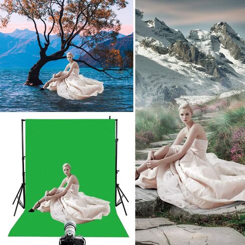 HEMMOTOP White Backdrop, 10x12 ft, Photography Background Screen | Polyester Fabric, Non Reflective, Seamless, Ideal for Photoshoot, Video Studio, Easter, Birthday, Baby Shower,Wedding Party in Saudi Arabia