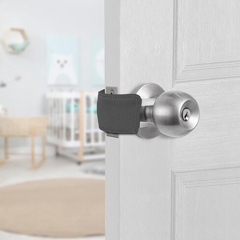 Door Latch Silencer Door Latch Covers Quietly Close Door Baby Door Latch Cover: for Newborn Nursery, Noise Reducer (Grey) in Kuwait