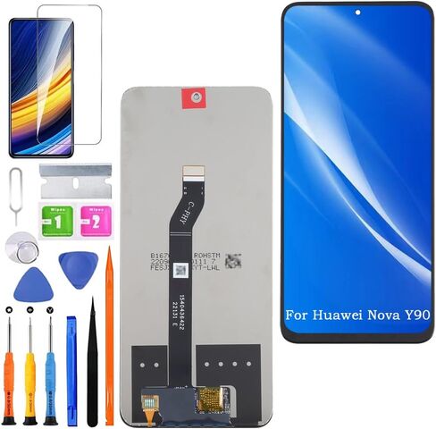 Screen Replacement for Huawei Nova Y90 Original, CTR-LX2 CTR-LX1 CTR-LX3 LCD Touch Panel Display Digitizer Assembly Repair Parts with Kit in Saudi Arabia