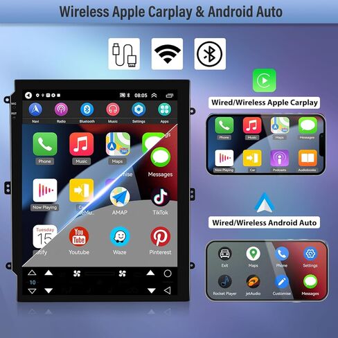 [2+64G] ستيريو سيارة Android 13 لسيارة Subaru Outback Legacy 2010-2014 مع Apple Carplay Android Auto، راديو سيارة بشاشة لمس عالية الدقة 9.7 بوصة مع نظام تحديد المواقع العالمي (GPS)، واي فاي، بلوتوث، راديو FM/RDS SWC+كاميرا خلفية in Saudi Arabia