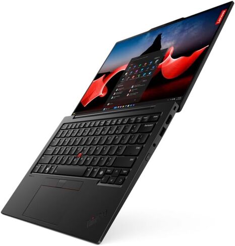 كمبيوتر محمول Lenovo Gen 12 ThinkPad X1 Carbon مع Ultra 7 155U، وشاشة لمس 14 بوصة 2.8K OLED 120 هرتز، وذاكرة وصول عشوائي 32 جيجا بايت 6400 ميجا هرتز، و1 تيرابايت Gen4 Performance SSD، ولوحة لمس لمسية، وكاميرا 2160P UHD، ورؤية كمبيوتر، وWin11 Pro in Saudi Arabia