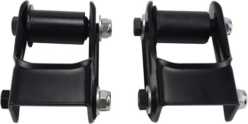 2 Inch Suspension Rear Lowering Drop Shackles Kit Fits For GMC Sierra Chevy Silverado C1500 C2500 K2500 F150 1988-2018 2WD 4WD | Leaf Spring Shackle Kit Replace Part # 410520 in Kuwait