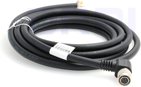 DRRI Right Angle Hirose 12Pin Female HR10A-10P-12S to Leadwires I/O Power Cable for Sony CCD Basler pilot Hitachi Panasonic Marshall Camera Aviator GigE (3M) in Saudi Arabia