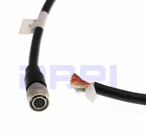 DRRI Right Angle Hirose 12Pin Female HR10A-10P-12S to Leadwires I/O Power Cable for Sony CCD Basler pilot Hitachi Panasonic Marshall Camera Aviator GigE (3M) in Saudi Arabia