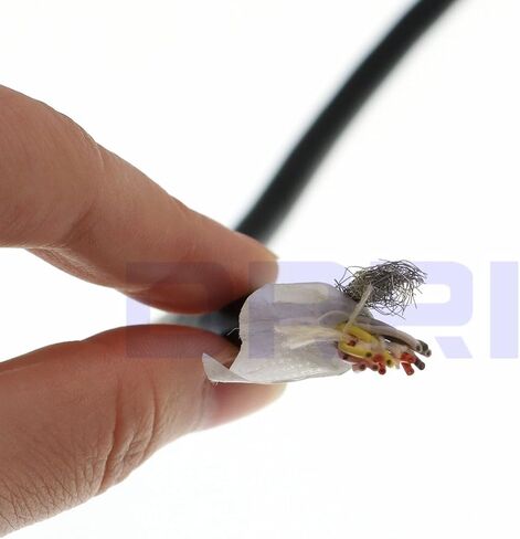 DRRI Right Angle Hirose 12Pin Female HR10A-10P-12S to Leadwires I/O Power Cable for Sony CCD Basler pilot Hitachi Panasonic Marshall Camera Aviator GigE (3M) in Saudi Arabia
