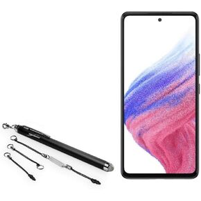 BoxWave Stylus Pen for Samsung Galaxy A53 5G (Stylus Pen EverTouch Capacitive Stylus, Fiber Tip Capacitive Stylus Pen for Samsung Galaxy A53 5G - Jet Black