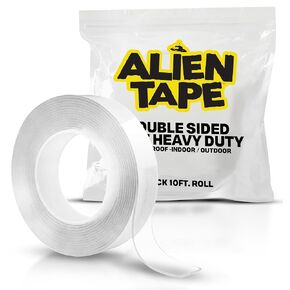 ALIEN TAPE Double Sided Tape Heavy Duty, Nano Tape, Double Sided Mounting Tape, Heavy Duty Double Sided Tape for Walls, Wall Tape, Clear Adhesive Tape for Poster Photo Wall Décor As Seen on TV 40 Feet