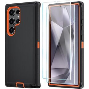 ONOLA for Samsung Galaxy S25 Ultra Case with HD Screen Protector [Not fit S25 / S25 Plus], for Samsung S25 Ultra Phone Case, [3 in 1] Heavy Duty Phone Case for Galaxy S25 Ultra 6.9",PurpleSkyBlue
