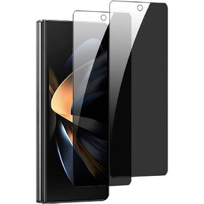 2 Pack Privacy Tempered Glass Designed for Galaxy Z Fold 4, Anti-spy Anti-peep Tempered Glass Screen Protector Film Suit for Samsung Galaxy Z Fold 4 5G 2022 Anti-scratch 9H Hardness