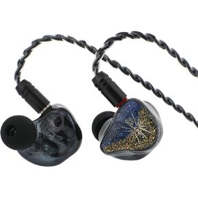 Linsoul Kiwi Ears Forteza in Ear Monitor, 1BA + 2DD HiFi Wired Earbuds, Gaming Earbuds, Hybrid Driver IEM Earphones Headphones, with Detachable IEM Cable for Musician Gamer (Blue)