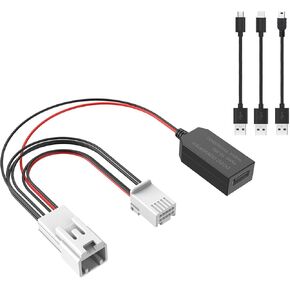 Dashcam Power Adapter for Hyundai/Kia. Compatible with Select Models, Ioniq 5, EV6, and More. Connects to Rearview Mirror, Built-in USB Power Source