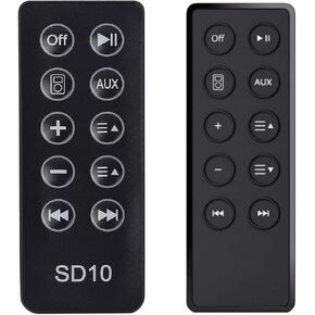 New Replaced Remote Control Compatible with Bose SoundDock 10 AM316536 AM314136 Sounddock Series 2 3 II III Bluetooth Digital Music System Controller with Battery