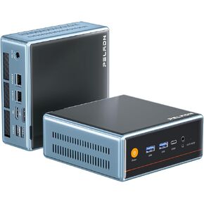 كمبيوتر صغير PELADN، Intel Core Ultra 7 155H (يصل إلى 4.8 جيجا هرتز، 16C/22T) كمبيوتر مكتبي M.2 PCIe 4.0 1 تيرابايت SSD 32 جيجابايت Dual DDR5 5600 ميجا هرتز Dual LAN 2.5G WiFi6/Bluetooth5.2/Type-C USB4.0 للمنزل مكتب