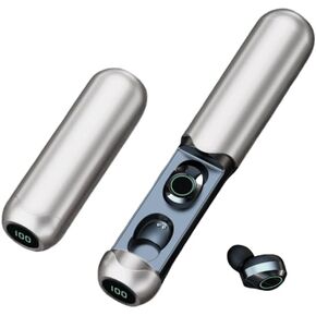 Wireless Earbuds, Bluetooth Earbuds in Ear Light-Weight Headphones Noise Cancelling Earbuds Ipx5 Waterproof Sweat Resistant with LED Display Charging Case for Workout Gym Office Black