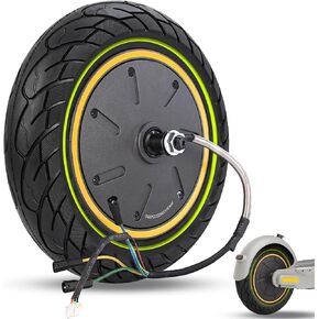 GLDYTIMES 10x2.5 60/70-6.5 Hub Motor With Solid Tire, 500W Drive Power Wheels ONLY Fit for Segway Ninebot Max G30LP Electric Scooter, 10 Inch Tubeless Tyre