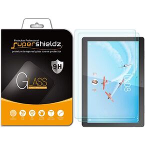 Supershieldz (2 Pack) Designed for Lenovo Smart Tab M10 10.1-inch (Model:TB-X605F Only) Screen Protector, (Tempered Glass) Anti Scratch, Bubble Free