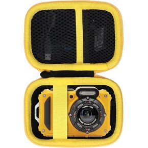 Lebakort Storage Case Compatible with KODAK PIXPRO WPZ2 Rugged Waterproof Shockproof Dustproof Digital Camera (Red + Black Case) in Saudi Arabia