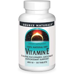Source Naturals Vitamin E, 400 iu Fat-Soluble Antioxidant - 250 Tablets