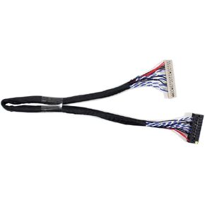 كابل VSDISPLAY LVDS DF14-20P 1ch 8bit لشاشة LCD 14.1 بوصة 15 بوصة 1024x768، سلك عرض الكمبيوتر المحمول LVDS 20 pin in Kuwait