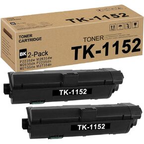 TK1152 TK-1152 1T02RV0US0 Toner Cartridge (Black,2 Pack) Replacement for Kyocera P2235dw M2635dw M2635dn P2235dn M2135dn M2735dn Toner Kit Printer