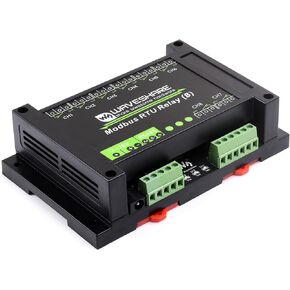 waveshare Industrial Modbus RTU 8-ch Relay Module with RS485 Interface Multi Isolation Protection Circuits, 7~36V Power Supply, Support Win7/8/8.1/10/11,Linux, Android,etc.