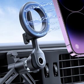 Miracase لحامل MagSafe في السيارة، [مغناطيس قوي ومشبك تهوية معدني مطور] حامل هاتف مغناطيسي عالمي لتنفيس السيارة يناسب iPhone 15 Pro Max Plus/iPhone 14/13/12/Samsung وجميع الهواتف in Kuwait