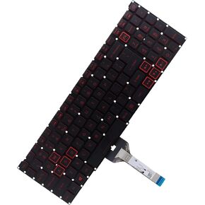 Deal4GO RGB لوحة مفاتيح بإضاءة خلفية ملونة باللون الأبيض بديلة لشركة أيسر PH315-53 PH315-52 PH315-54 PH317-53 AN515-45 PH315-53-72XD PH315-52-78VL PH315-54-760S