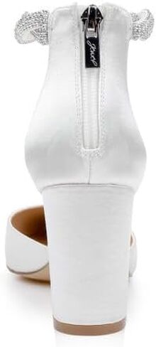 Jewel Badgley Mischka Tinsley Pointed Toe Block Heel Pumps in Saudi Arabia