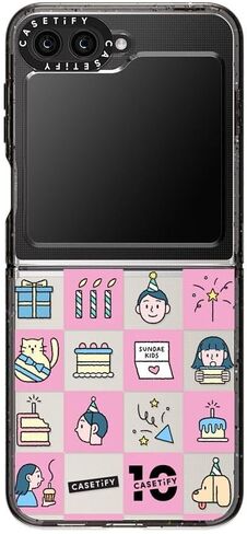 CASETiFY Impact Case for Galaxy Z Flip 5 - Clear Black in Kuwait