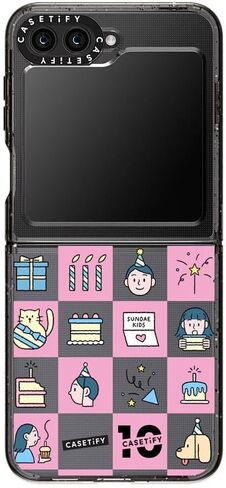 CASETiFY Impact Case for Galaxy Z Flip 5 - Clear Black in Kuwait