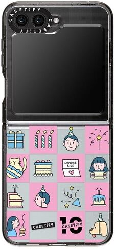 CASETiFY Impact Case for Galaxy Z Flip 5 - Clear Black in Kuwait
