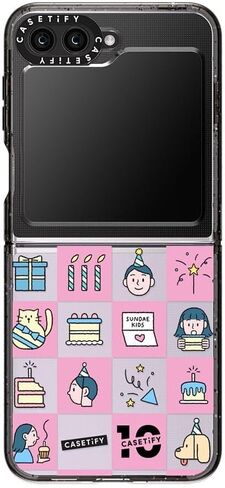 CASETiFY Impact Case for Galaxy Z Flip 5 - Clear Black in Kuwait
