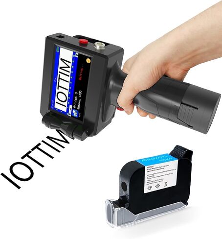 Upgrade Portable Inkjet Printer Gun, Handheld Inkjet Printer for Text QRCode Barcode Production Date Time Logo Batch Number Print on Metal Wood Glass Cloth Carton Plastic in Saudi Arabia