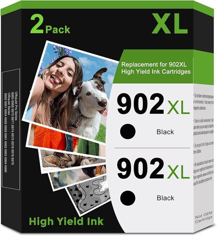 902XL Combo Pack Ink Cartridge Replacement for HP 902 HP902 XL HP902XL to OfficeJet Pro 6978 6958 6968 6970 6960 6975 6962 6950 6954 6951 6956 6961 6963 6964 6966 Printer (Black Cyan Magenta Yellow) in Saudi Arabia
