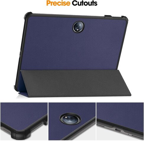 Case for OnePlus Pad 2 / OnePlus Pad Pro 12.1 inch Released 2024, Folio Slim Smart Cover Lightweight Hard Shell Protective Case with Multi-Angle Stand -Dark Blue in Saudi Arabia