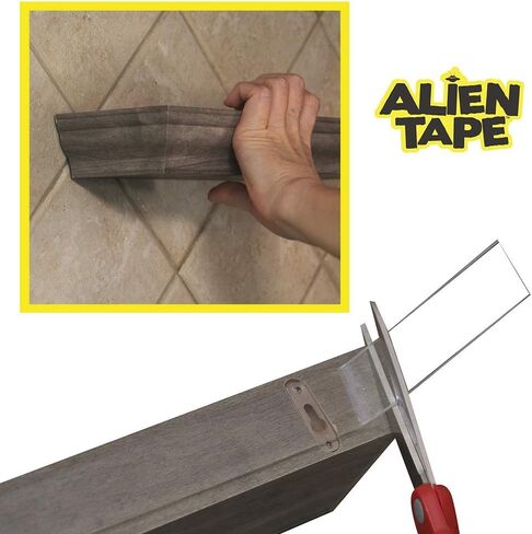 شريط Alientape 4 لفات نانو مزدوج الجوانب، مقابض شفافة لاصقة متعددة الأغراض وقابلة للإزالة - قابلة للغسل وقوية وشديدة التحمل لإطار صور السجاد ديكور كما يظهر على التلفزيون in Kuwait