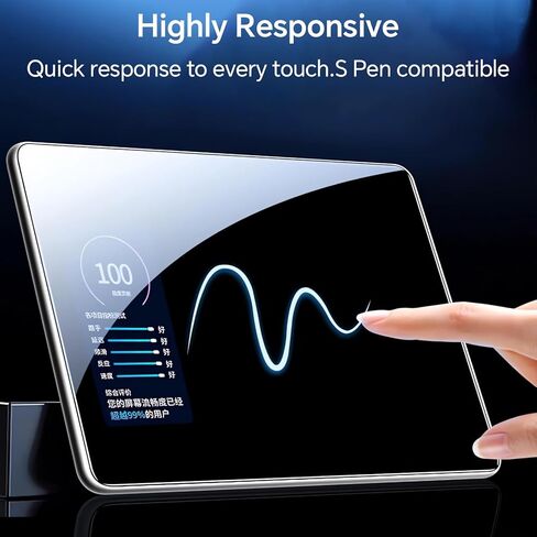 Coolpow [واقي شاشة من قطعتين لجهاز Samsung Galaxy Tab S9 Ultra / S8 Ultra 14.6"، زجاج مقسى لجهاز Galaxy Tab S9 Ultra / S8 Ultra، 【أداة سهلة التثبيت 】 [مضادة للخدش] [صلابة 9H] [خالية من الفقاعات] in Kuwait