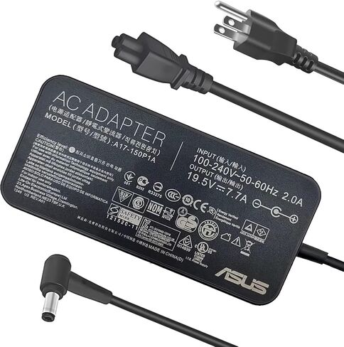 شاحن تيار متردد 150 وات مناسب لجهاز ASUS G53 G53S G53Sx G53SW G71G G71GX G71V G72GX G73 G73J G74SX G51JX-3D G51Jx-a1 G51Vx-rx05 L5800GX A17-150P1A سلك محول طاقة للكمبيوتر المحمول 19.5 فولت 7.7 أمبير 5.5 * 2.5 مم in Saudi Arabia