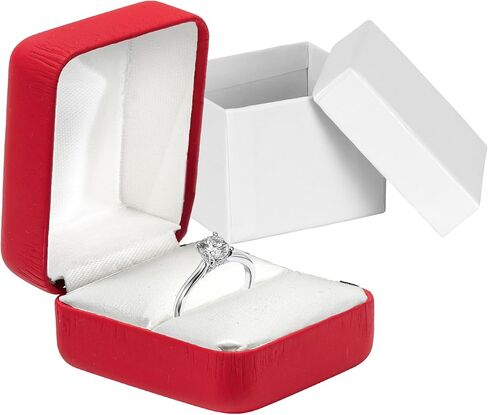 Prestige & Fancy Elegant PU Leather Ring Box - for your Wedding ring- Engagement ring, jewelry gift box for all rings, girls Ring gift box, (Turquoise) in Saudi Arabia