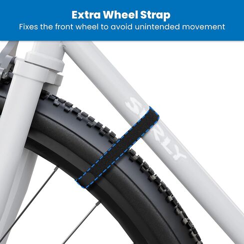 Mount-It! Bike Wall Mount Rack with Shelf and Hooks, Horizontal Indoor Bike Rack Garage Home, Space Saving Wall Mounted Hanger for a Single Road, Mountain or Other Bicycle with Extra Storage, Black in Kuwait