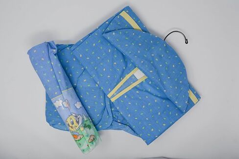 Baby Looney Tunes 3 Piece Playday Accessory Set - Crib Skirt, Flannel Receiving Blanket, Diaper Stacker in Saudi Arabia