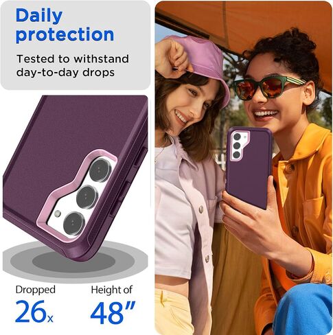 AICase Belt Clip Case for Samsung Galaxy S23 Plus(6.6") with Screen Protector, Heavy Duty Drop Protection Full Body Rugged Shockproof/Dust Proof Military Protective Tough Durable for S23 Plus_4 in Saudi Arabia
