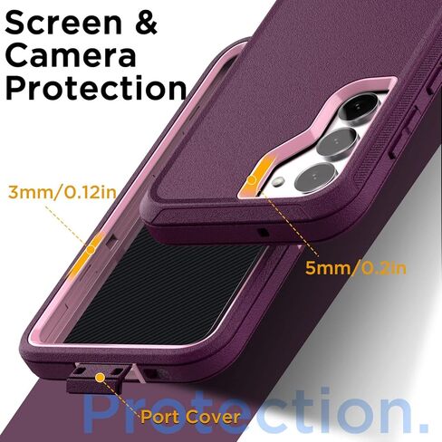 AICase Belt Clip Case for Samsung Galaxy S23 Plus(6.6") with Screen Protector, Heavy Duty Drop Protection Full Body Rugged Shockproof/Dust Proof Military Protective Tough Durable for S23 Plus_4 in Saudi Arabia