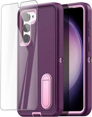 AICase Belt Clip Case for Samsung Galaxy S23 Plus(6.6") with Screen Protector, Heavy Duty Drop Protection Full Body Rugged Shockproof/Dust Proof Military Protective Tough Durable for S23 Plus_4 in Saudi Arabia