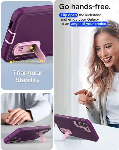 AICase Belt Clip Case for Samsung Galaxy S23 Plus(6.6") with Screen Protector, Heavy Duty Drop Protection Full Body Rugged Shockproof/Dust Proof Military Protective Tough Durable for S23 Plus_4 in Saudi Arabia