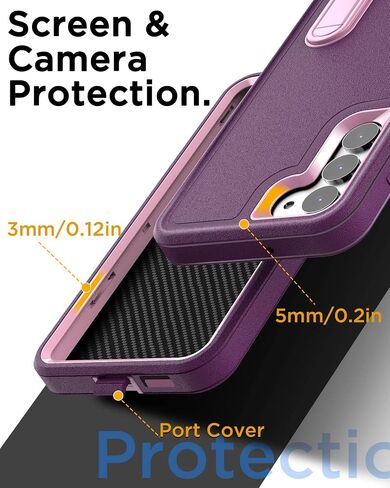 AICase Belt Clip Case for Samsung Galaxy S23 Plus(6.6") with Screen Protector, Heavy Duty Drop Protection Full Body Rugged Shockproof/Dust Proof Military Protective Tough Durable for S23 Plus_4 in Saudi Arabia