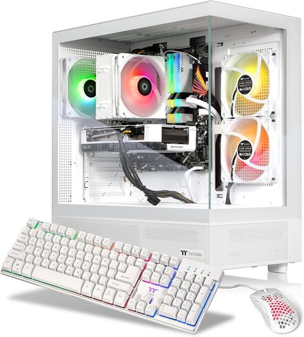 Thermaltake LCGS Vista 460TS Gaming Desktop (AMD Ryzen™ 7 5800X3D, 16GB DDR4 3600Mhz, NVIDIA® GeForce RTX™ 4060 Ti, 1TB NVMe M.2, WiFi) V27S-B550-46T-LCS in Saudi Arabia