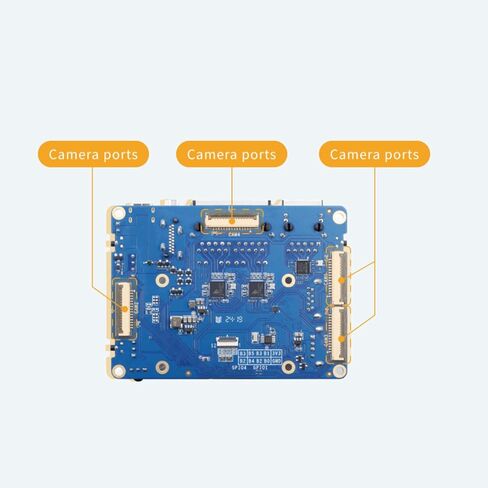 لوحة حامل Orange Pi CM5 مع منافذ LAN 2×2.5G، 1×منفذ Gigabit LAN، 3×موصلات CM5 قياسية، 4×منافذ كاميرا، HDMI وUSB، لوحة قاعدة CM5 متوافقة مع لوحة Orange Pi CM5 الأساسية in Saudi Arabia